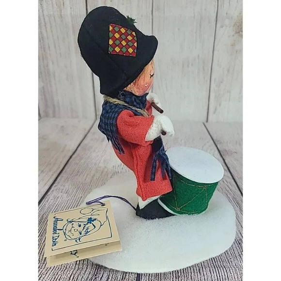 Vintage Annalee Dolls Felt Drummer Boy Blue Red Green 7" 1997 New With Tags - Picture 4 of 12